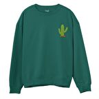 Kaktüs Sweatshirt-Yeşil