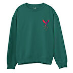 Phoenix  Baskılı Yeşil Sweatshirt