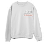 Street Wear 2 Sweatshirt-Beyaz