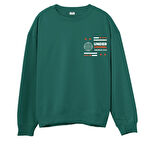 Under Control  Baskılı Yeşil Sweatshirt