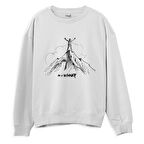 Winner  Baskılı Beyaz Sweatshirt