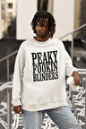 Peaky Fookin Blinders Yazılı Unisex Oversize Dizi Sweatshirt