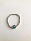 Mavi Tek Taş Su Yolu Bileklik