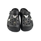 SİA ÇANTA TAŞLI SÜSLÜ KELEBEKLİ HAFİF RAHAT SANDALET CROCS TERLİK