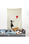 Banksy - Balonlu Kız Duvar Örtüsü - Girl with Balloon-7310
