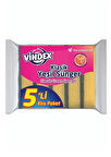 Vindex Klasik Yeşil Sünger Düz 5li 1011108