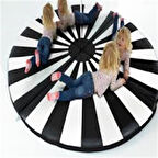 Sünger Siyah Beyaz Köşe 120X120X10