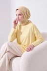 Soft Eşarp Paisley Sarı