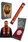 GALATASARAY ORİJİNAL LİSANSLI 5 YILDIZ KIRMIZI ŞAL ATKI  UV KUTU HEDİYELİ