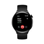 ScHitec Watch 4 Amoled Ekran Android İos HarmonyOs Uyumlu Akıllı Saat Siyah