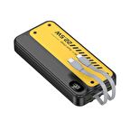 ScHitec YK 22.5W Type-C ve Lightning Kablolu Led Göstergeli UsbA&Type-C Çıkışlı Süper Şarj 10000mAh Powerbank