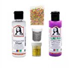 Slime Seti Fosforlu Mor Renk 70 ML Renkli Slaym Südor Sılaym Seti 70 ML Slime Borax