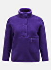 Mor Kadın Dik Yaka Polar Sweatshırt G78130120_W Fleece Snap T-Neck