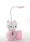 Hello Kitty Masa Lambası Saat Ve Kalemlik