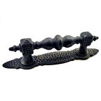 Antika Tarz Dekoratif Pirinç Ağır Kapı Çekme Kolu - Küçük, 215x40 Mm, Oksit