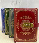 Özel Tasarım Şifreli Deri Defter Model 2