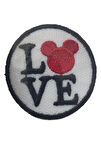 Aplike Ütü İle Yapışan Love Pati Arma 4 cm