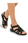 Muya Amanda 31143-001 Anatomik Kadın Sandalet Siyah 36-40 