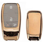 Mercedes W213 Uyumlu 2 Parça Silikon Kumanda Kabı Gold