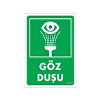 Uyarı Levhası Göz Duşu "1018"
