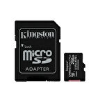 Kingston 256GB Canvas Select Plus Gen3 Micro SDXC 100MB/s A1 Hafıza Kartı, SDCS3/256GB