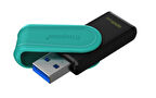 Kingston DTXS-128GB 128GB Portable USB 3.2 Gen1 DataTraveler ExodiaS (Black-Turquoise) Flash Bellek