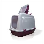 Büyük Geniş Derin Bordo Koku Yapmaz Fitreli Kedi Kumu Kum Havuzu Odası Klübesi Haznesi Wcsi Tuvaleti