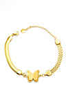 Kelebek Bileklik - Altın Rengi