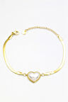 Kalp Bileklik - Altın