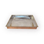 Dövme Bakır Köşeli Fırın Tepsisi Küçük