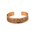 Lotus ve Yaşam Çiçeği, Derin Kazıma Bakır Bileklik