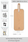 Yekpare Masif Ahşap Sunum Tahtası Kesme Tahtası  Kayın Large