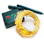 UpWay Güneş Enerjili Su Geçirmez 20 Metre Bahçe Veranda Balkon Teras Dekoratif 200 Led Işık