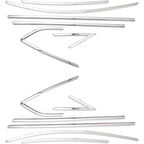 UNC  Ford Focus 3 HB Cam Çerçevesi 2011-2017 Paslanmaz Çelik