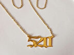 520 Acil Para Sayı Sekanslı Çelik Kolye 