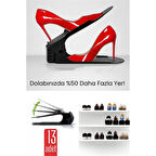 13'lü Ayakkabı Düzenleyici Set – Çift Katlı Tasarım | Dolap İçi Alan Tasarrufu | Ayarlanabilir Yükseklik