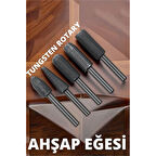  Tungsten Ahşap Oyma Şekillendirme 5 li Eğe Seti