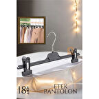  Etek Pantolon Eşarp Kıskaçlı Askı 18 li SET