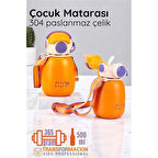 Modacar Inox Çelik Hafif Çocuk Matarası 500 ml KAPASİTELİ
