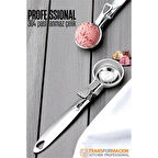 Modacar Mandallı Dondurma Kaşığı Dondurma Porsiyon Kaşığı Kurabiye Köfte Helva Porsiyonlama