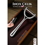 Modacar Inox Soyacak - Sebze Soyacağı - Kabak Dolma Oyacağı 2 li SET