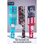 Modacar Saç Kesim Tarağı – Özel Tasarım 22 cm 3’lü Berber Tarağı Seti – Antistatik & Isıya Dayanıklı