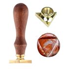Boş Mum Mühür Pirinç Damga Başlığı Üçgen 25x22mm