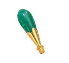 Mum Mühürü Sapı ABS Reçine Tomurcuk Simli Yeşil M8 Dişli