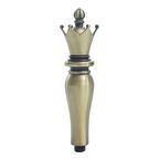 Mum Mühür Damga Kolu Premium Metal Kraliyet Tacı Bronz 