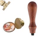 Boş Mum Mühür Bronz Damga Kafası Yuvarlak 30mm Bronz