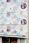 Elsa&Anna Frozen Baskılı Çocuk Odası Perdesi - Dijital Baskılı Zebra Stor Perde