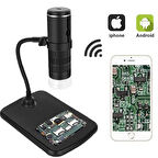 TriLine 1000X WiFi Dijital LED Kablosuz Pilli Mikroskop 1080P