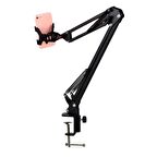 TriLine 360 Derece Dönen Telefon Masa Tutucu Esnek Uzun Kollu