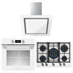Teka Urban Serisi Beyaz Set ( DLV 68660 WH TOS - GZC 75330 XBC WH - HLB 8400 WH )